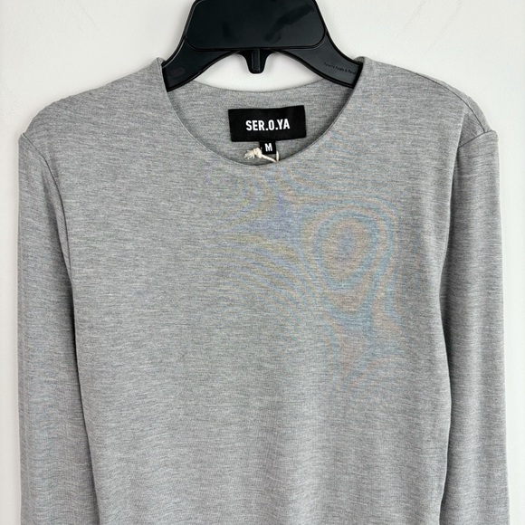 SER.O.YA Nylon Dress in Heathered Grey Size M - Picture 3 of 10